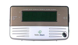 Sonic Alert Loud Dual Alarm Clock SB200ss with Vibrating Shaker