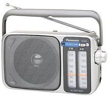 Panasonic 2 Band Receiver Portable AM &amp; FM Transistor Radio with Large Dial Panel, LED Tuning Indicator, 4&rdquo; Speaker... N2