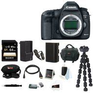 Canon EOS 5D Mark III DSLR Digital Camera (Body) with 64GB SDXC Accessory Bundle N2