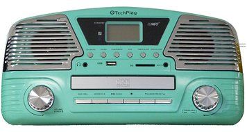 TechPlay ODC35 TR, 3 Spead turntable, programmable MP3 CD player, USB/SD, radio &amp; remote control