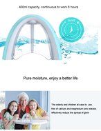 400ml Essential Oil Diffuser Humidifier, Esdabem Rainbow Ultrasonic Aroma Air Humidifier with 7 Led Color Changing... N3