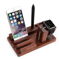 TuoP@[Charging Dock] Wooden Station Desktop Charger Stand N4