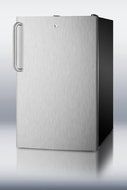 Summit FF521BL7SSTB: Commercially listed 20&quot; wide counter height all-refrigerator, auto defrost with a lock, stainless... N2