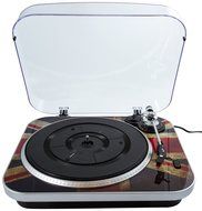 GPO Jam 3-Speed Stand Alone Vinyl Turntable with Built-In Speakers - Union Jack N2