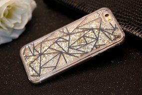 iPhone 6 Case, iPhone 6S Case,PHEZEN Christmas Tree Santa Claus Design Cool Quicksand Moving Stars Bling Glitter... N26