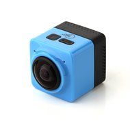 Cube 360 WiFi 360 Degree Wide Angle Action Camera Sports Cam Recorder with Standard 1/4 Screw Interface - Blue N4