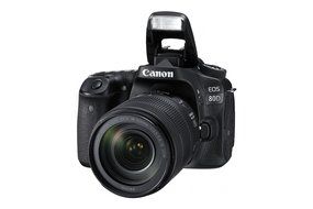 Canon EOS 80D Digital SLR Kit with EF-S 18-135mm f/3.5-5.6 IS USM and 55-250mm Lenses, 32GB Memory Card, Extra... N25