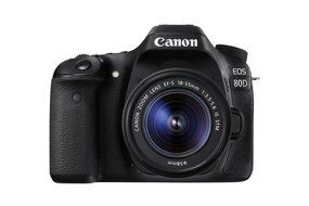 Canon EOS 80D Digital SLR Kit with EF-S 18-135mm f/3.5-5.6 IS USM and 55-250mm Lenses, 32GB Memory Card, Extra... N27