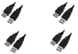 C&amp;E 10 Pack USB 2.0 Extension Cable 15 Feet CNE460272 N21