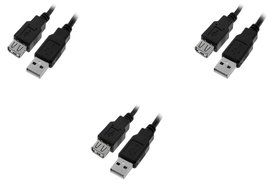 C&amp;E 10 Pack USB 2.0 Extension Cable 15 Feet CNE460272 N22