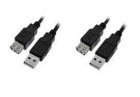 C&amp;E 10 Pack USB 2.0 Extension Cable 15 Feet CNE460272 N24