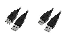 C&amp;E 10 Pack USB 2.0 Extension Cable 15 Feet CNE460272 N26