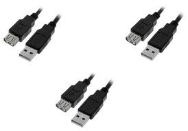 C&amp;E 10 Pack USB 2.0 Extension Cable 15 Feet CNE460272 N27