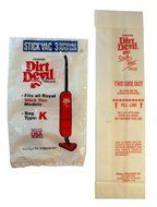 3 Genuine OEM Dirt Devil Royal Vacuum Bags Type K