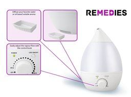 Humidifier,Ultrasonic Cool Mist, Whisper-quiet, Aroma Oil Diffuser, 7 Color LED Night Lights, Auto Shut-off. 2.8...