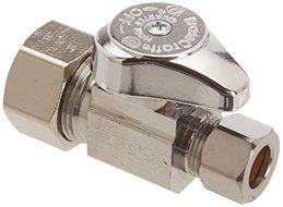 Brasscraft G2CR14X C 1/2 Nom. by 3/8 OD Straight Stop Lead-Free, Chrome by BrassCraft