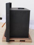 HorseFlame wood burning fireplace insert Matt black N5