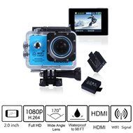 Sport Camera, Canany Wifi Action Camera 1080P HD 12MP 2.0Inch Bundle With 2 Batteries and FREE Accessories Kits... N27