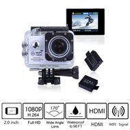 Sport Camera, Canany Wifi Action Camera 1080P HD 12MP 2.0Inch Bundle With 2 Batteries and FREE Accessories Kits... N31