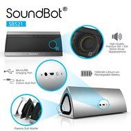 Bluetooth Speaker, SoundBot SB521 HD 3D Bluetooth 3.0 Wireless Speaker for 15Hrs Music Streaming &amp; Hands-Free...