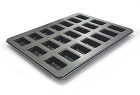 Monster Bakeware 21 Cup Mini Loaf Pan, Metallic, 21&quot; x 15&quot; N2