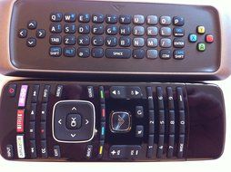 Original New VIZIO Smart tv Qwerty dual side keyboard remote control work for M420SL M470SL M550SL M320SL M370SL...