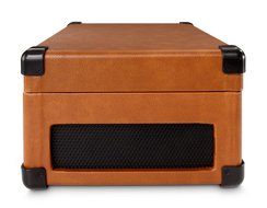 Crosley CR49-TA Traveler Turntable with Stereo Speakers and Adjustable Tone Control, Tan N5