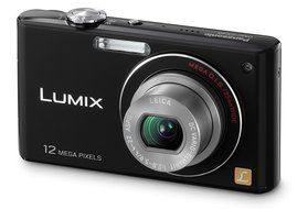 Panasonic Lumix DMC-FX48 12MP Digital Camera with 5x MEGA Optical Image Stabilized Zoom and 2.5 inch LCD (Black) N6