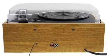 PYLE-HOME PVNTTR22 Retro Belt-Drive Turntable with Three Speeds and AM/FM Radio