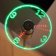The Source USB LED Clock Fan