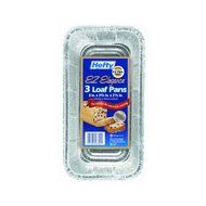 93820 Hefty EZ Foil Aluminum Rectangular Medium Loaf Pan 8&quot;x3.75&quot;x2.5&quot; - 12 Pack