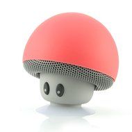 Generic Mini Wireless Bluetooth Mushroom Pattern Speaker for Smartphones Tablets ( Red) N3