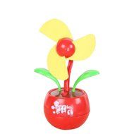 MuLuo Portable USB Cable Flower Shape Table Desk Fan Mini Fan For Laptop/PC Rose red