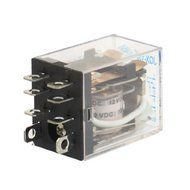 Water &amp; Wood JQX-13F DC 12V Coil 8 Pin DPDT Green LED Indicator Power Relay 5A 240VAC 28VDC by Waterwood