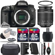 Canon EOS 7D Mark II DSLR Camera with Built-In GPS Receiver &amp; Digital Compass + Canon 18-55mm IS STM Lens + 64GB... N2