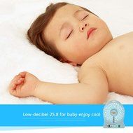 Bon Venu Portable Handheld USB Desktop Fan Battery Powered Rechargeable Personal Table Fan with LED light Color... N2