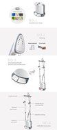 Summer Promotion Kazoo 1600 ml Professional Garment Clothes Fabric Dual Bar Steamer Portable Wrinkle Remover Iron... N2