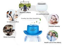 Lighting S Office USB Charge Cowboy Hat Mini Humidifier 51ml Mist Output Fresh and Moist Can Independent operation N17