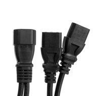 AuKvi&reg; UPS Server Y Splitter C14 to 2 x C13 Power Extension Cable N3