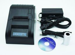 Generic USB POS Printer with 58mm Thermal Paper Rolls - 90mm/sec High-speed Printing (Black) N2