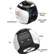 Cshine 360 Degree Mini WiFi Panoramic Video Camera 2448P 30fps 16MP Photo 3D Sports DV VR Video And Image ABS(... N3