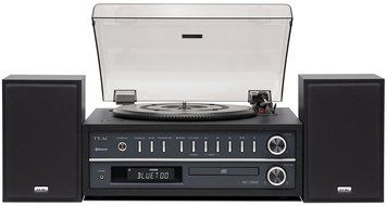 Teac MC-D800-BLK All-In-One Turntable Speaker System with Bluetooth - Black
