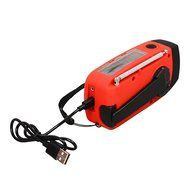 The Friendly Swede Emergency Solar Dynamo Hand Crank Radio, Smart Phone Charger and Flashlight with AM/FM/NOAA...