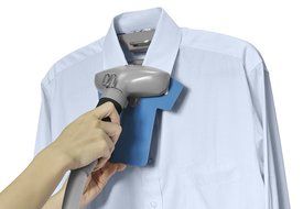 SALAV GS45-DJ Orange Professional Series Dual Bar Garment Steamer with Foot Pedals N4