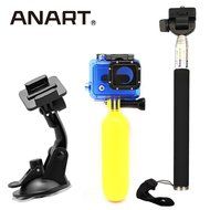 ANART Professional Combo Accessories Set Handle Monopod + Floating Mount + Suction Cup Mount for GoPro Hero 3... N9