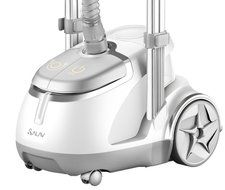 SALAV GS45-DJ Orange Professional Series Dual Bar Garment Steamer with Foot Pedals N6