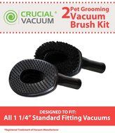 2 Vacuum Cleaner Pet Grooming Groomer Attachments, Perfect for Large Dogs &amp; Cats, Fits 1 1/4 inch Standard Fitting...