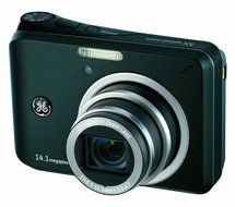 GE A1455 14MP Digital Camera with 5X Optical Zoom and 2.7-Inch LCD with Auto Brightness (Silver) N7