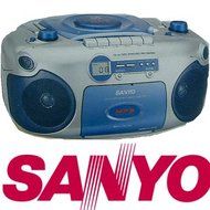 Sanyo MX-780 Portable Stereo CD/CD-R/CD-RW Radio Cassette Recorder with CD/MP3