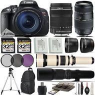 Canon EOS Rebel T5i DSLR Camera + 18-135mm IS STM Lens + Tamron 70-300mm Di LD Lens + 650-1300mm Zoom Lens + 500mm...